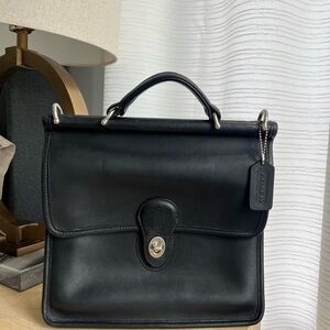 Coach Black Leather Bag